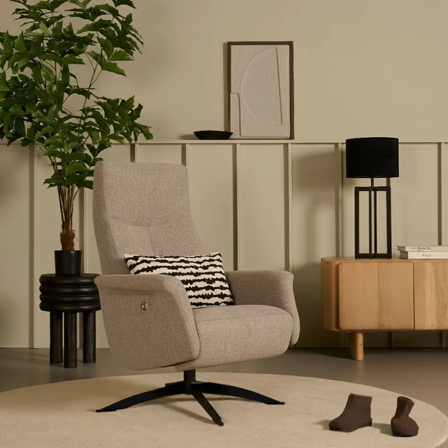Fauteuils|Relaxfauteuils< Relaxfauteuil Dirksland Bruin