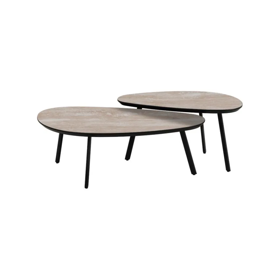 Salontafels< Salontafel Aarhus Beige - set 2 stuks
