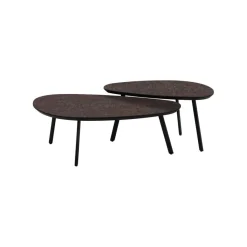 Salontafels< Salontafel Aarhus Grijs/Bruin - set 2 stuks