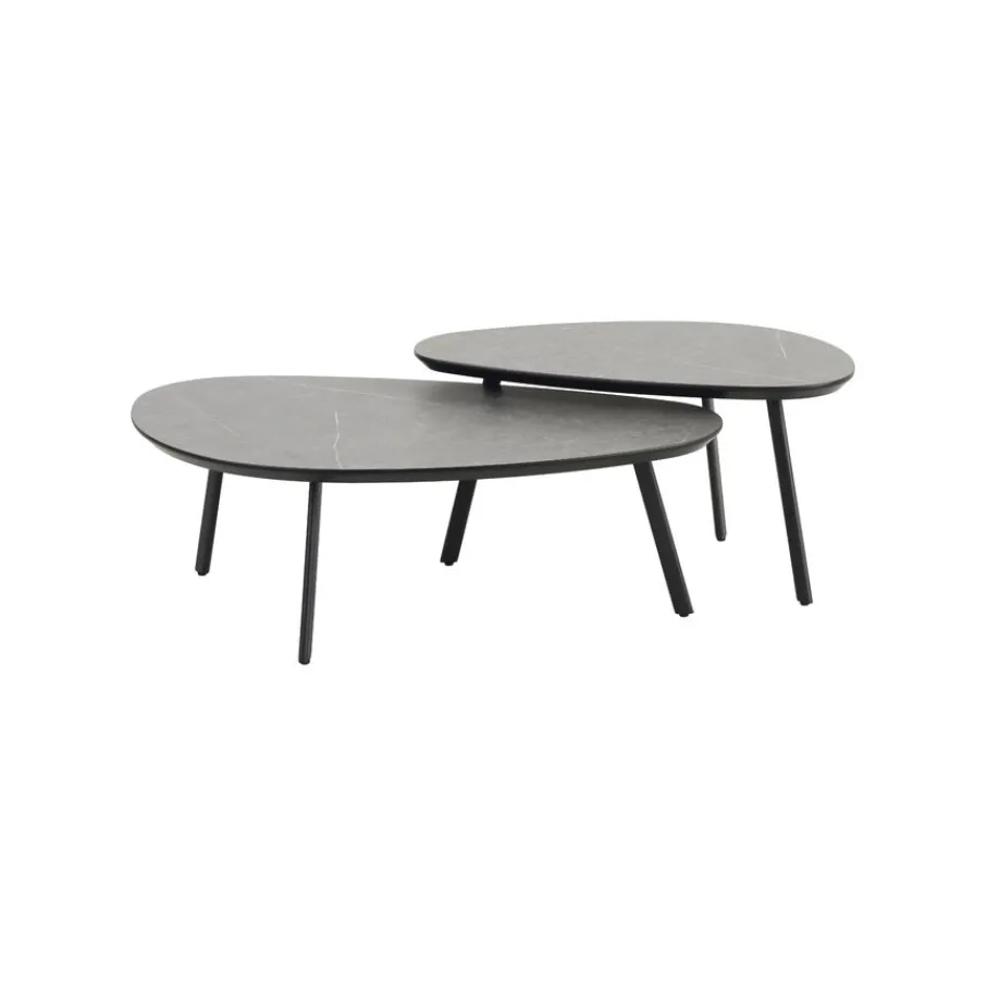 Salontafels< Salontafel Aarhus Grijs - set 2 stuks