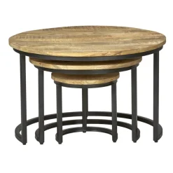 Salontafels< Salontafel Bemmel Naturel - set 3 stuks