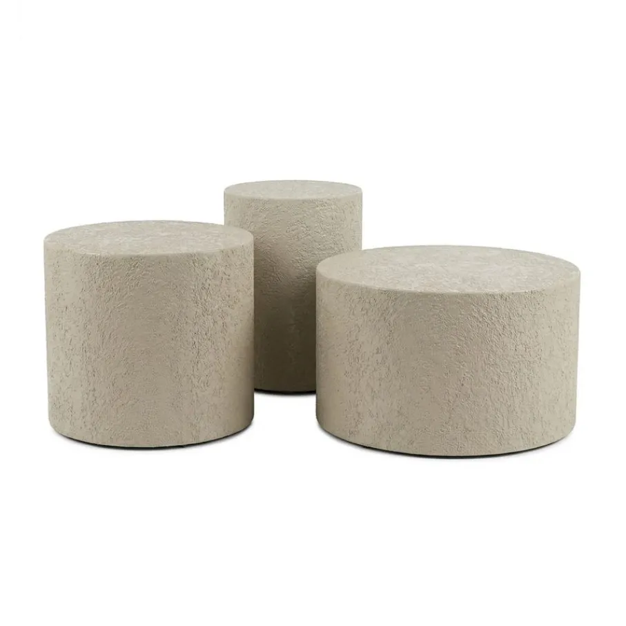 Salontafels|Bijzettafels< Salontafel Borgi Taupe - set 3 stuks