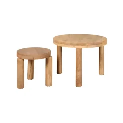 Salontafels|Bijzettafels< Salontafel Caen Naturel - set 2 stuks
