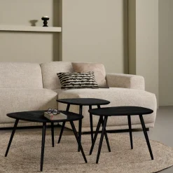 Salontafels< Salontafel Comporta Zwart - set 3 stuks