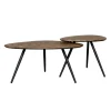 Salontafels< Salontafel Covas Bruin - set 2 stuks