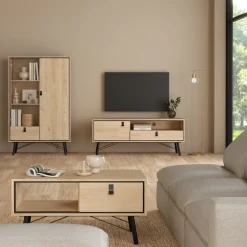 Salontafels< Salontafel Denver Eiken - 102x48 cm