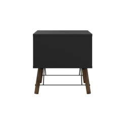 Salontafels< Salontafel Denver Zwart / Walnoot - 102x48 cm