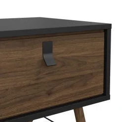 Salontafels< Salontafel Denver Zwart / Walnoot - 102x48 cm