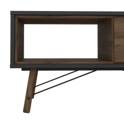 Salontafels< Salontafel Denver Zwart / Walnoot - 102x48 cm