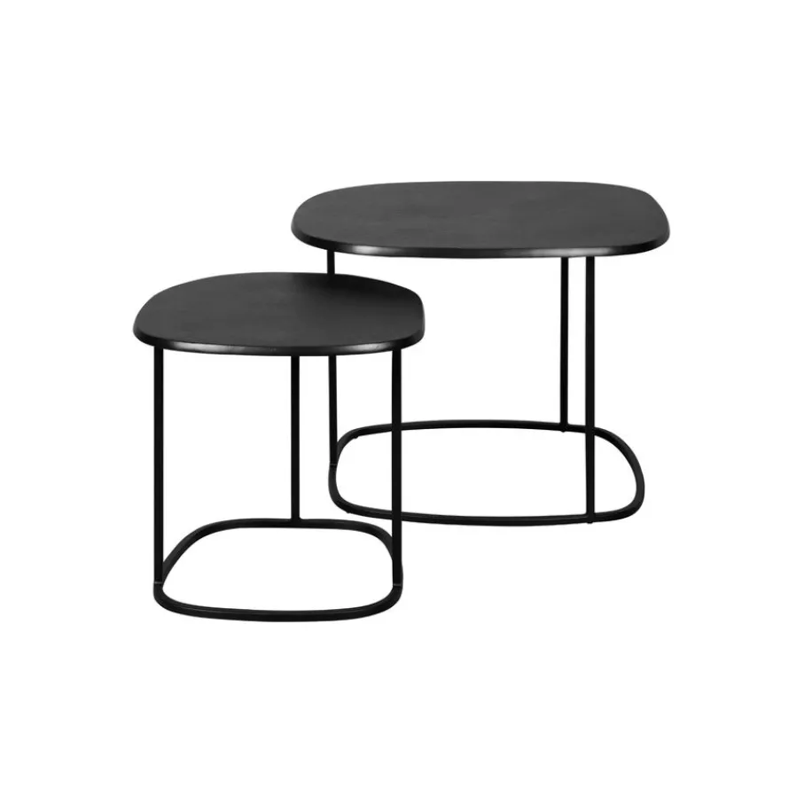 Salontafels|Bijzettafels< Salontafel Murbach Zwart - set 2 stuks