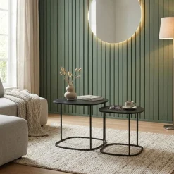 Salontafels|Bijzettafels< Salontafel Murbach Zwart - set 2 stuks