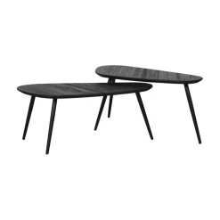 Salontafels< Salontafel Thionville Zwart - set 2 stuks
