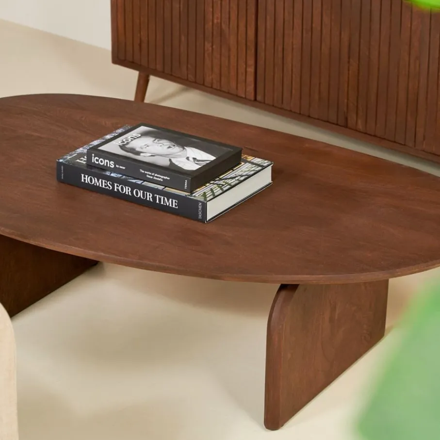 Salontafels< Salontafel Verla Bruin - 130x78 cm