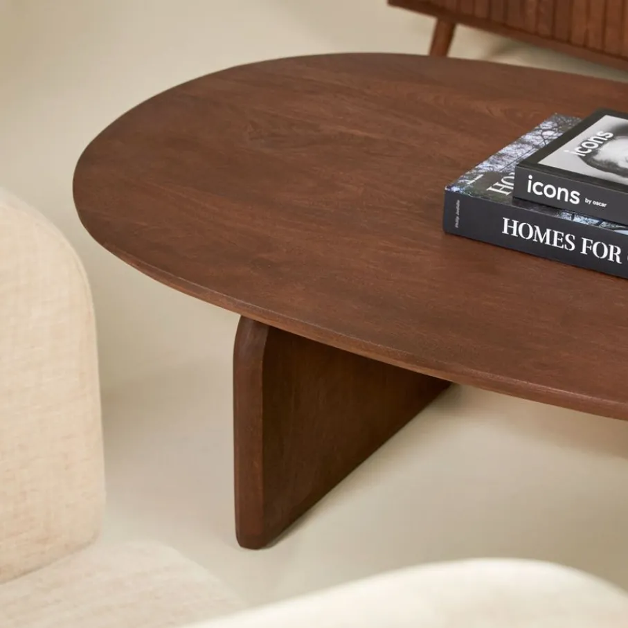 Salontafels< Salontafel Verla Bruin - 130x78 cm
