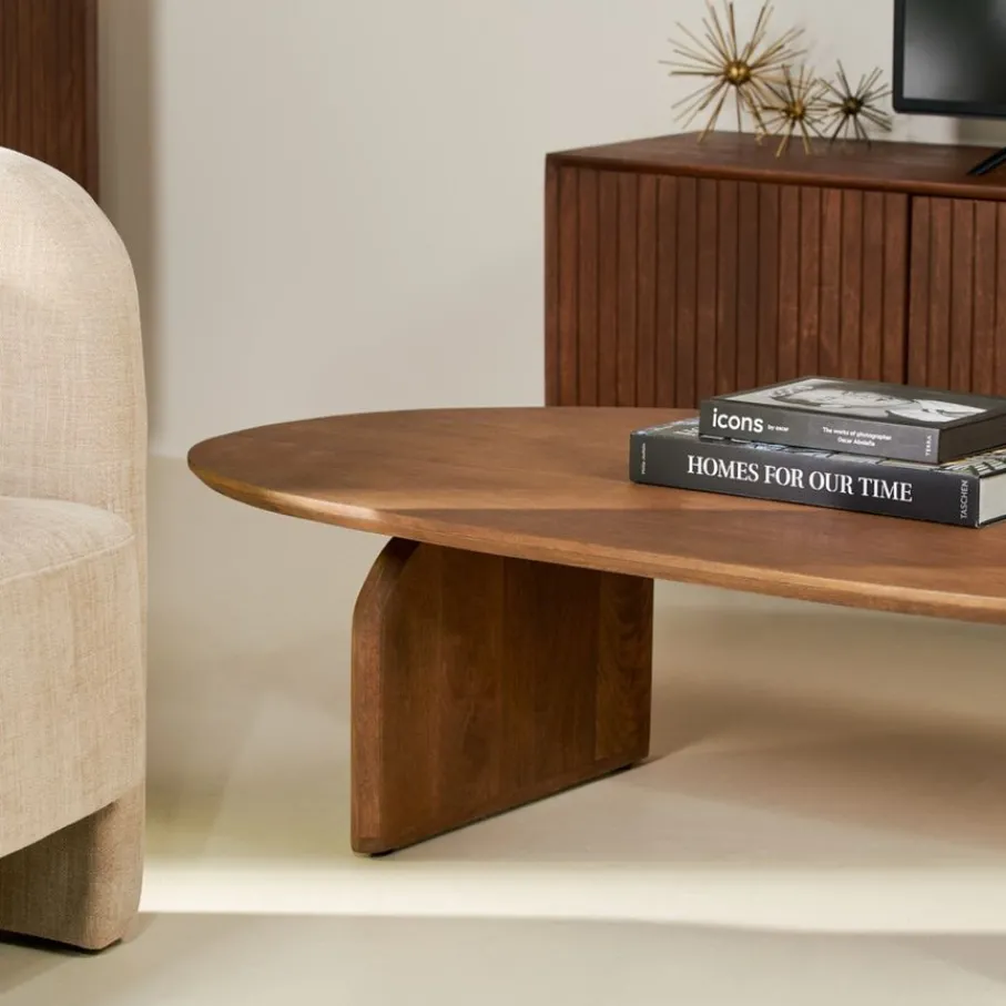 Salontafels< Salontafel Verla Bruin - 130x78 cm