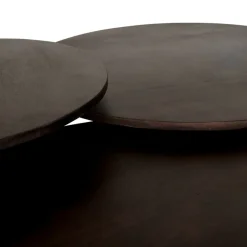 Salontafels< Salontafel Viktor Donkerbruin - Ø 80 cm