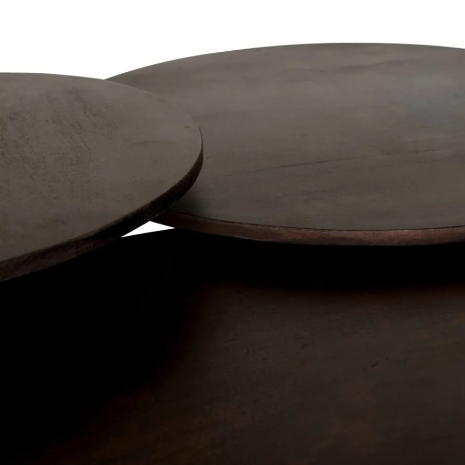 Salontafels< Salontafel Viktor Donkerbruin - Ø 80 cm