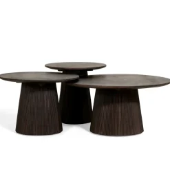 Salontafels< Salontafel Viktor Donkerbruin - Ø 80 cm