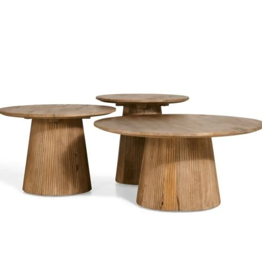 Salontafels< Salontafel Viktor Lichtbruin - Ø 80 cm