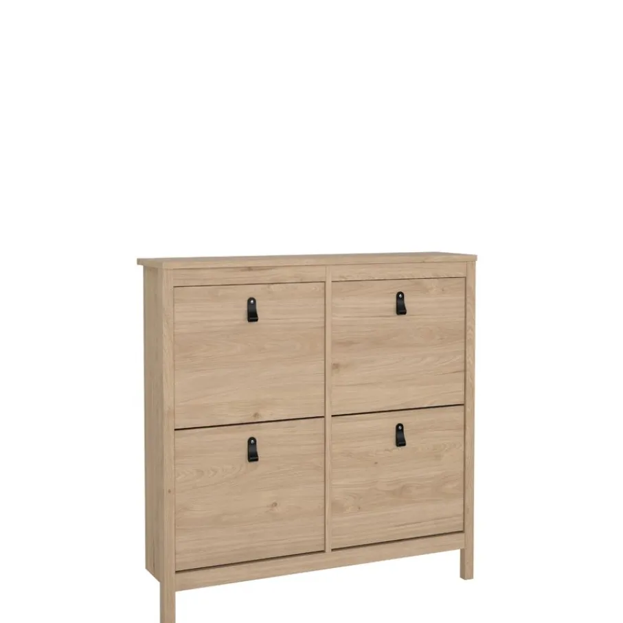 Opbergkasten|Schoenenkasten< Schoenenkast Dallas Eiken - 103x103x25 cm