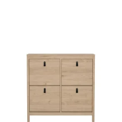 Opbergkasten|Schoenenkasten< Schoenenkast Dallas Eiken - 103x103x25 cm