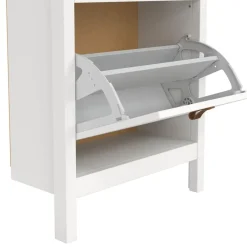 Opbergkasten|Schoenenkasten< Schoenenkast Dallas Wit - 54x103x25 cm