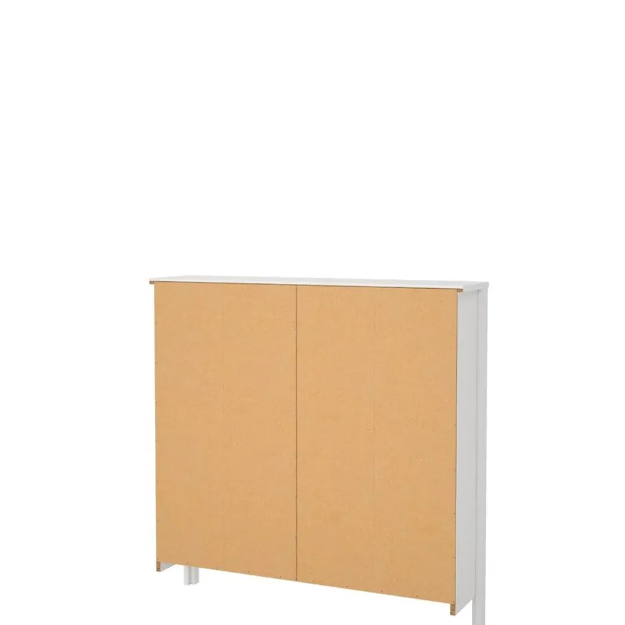Opbergkasten|Schoenenkasten< Schoenenkast Dallas Wit - 103x103x25 cm