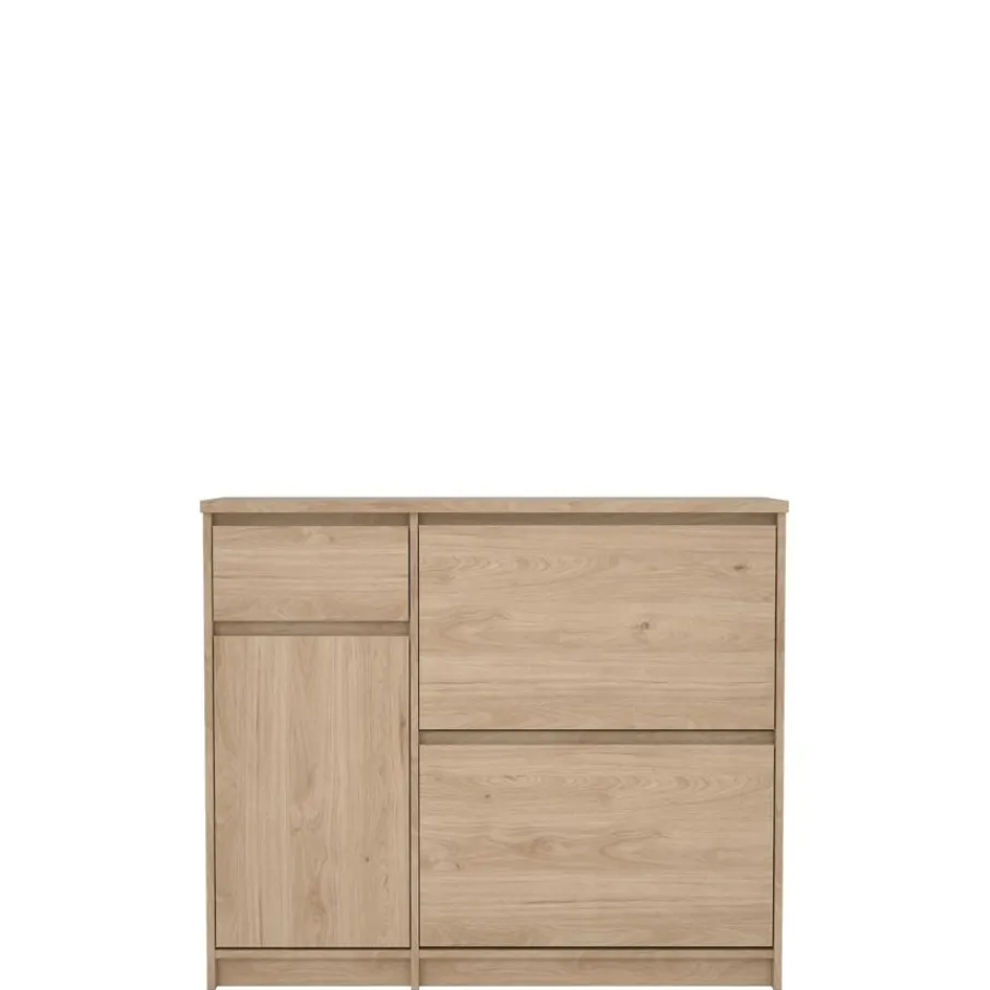 Opbergkasten|Schoenenkasten< Schoenenkast Luna Eiken - 109x93x32 cm
