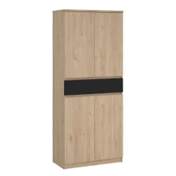 Opbergkasten|Schoenenkasten< Schoenenkast Luna Eiken - 81x192x40 cm