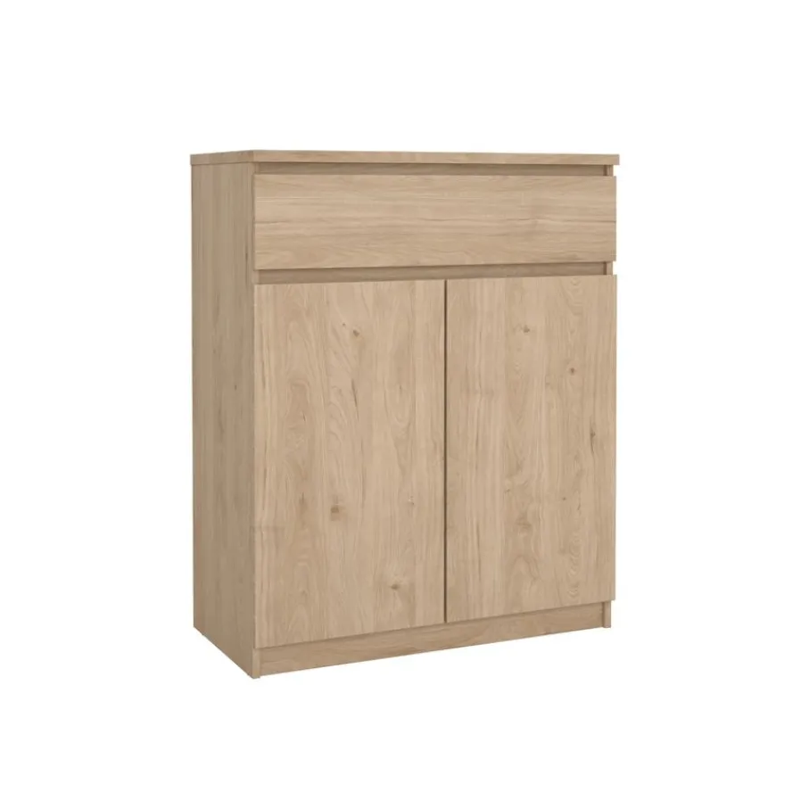 Opbergkasten|Schoenenkasten< Schoenenkast Luna Eiken - 81x101x40 cm