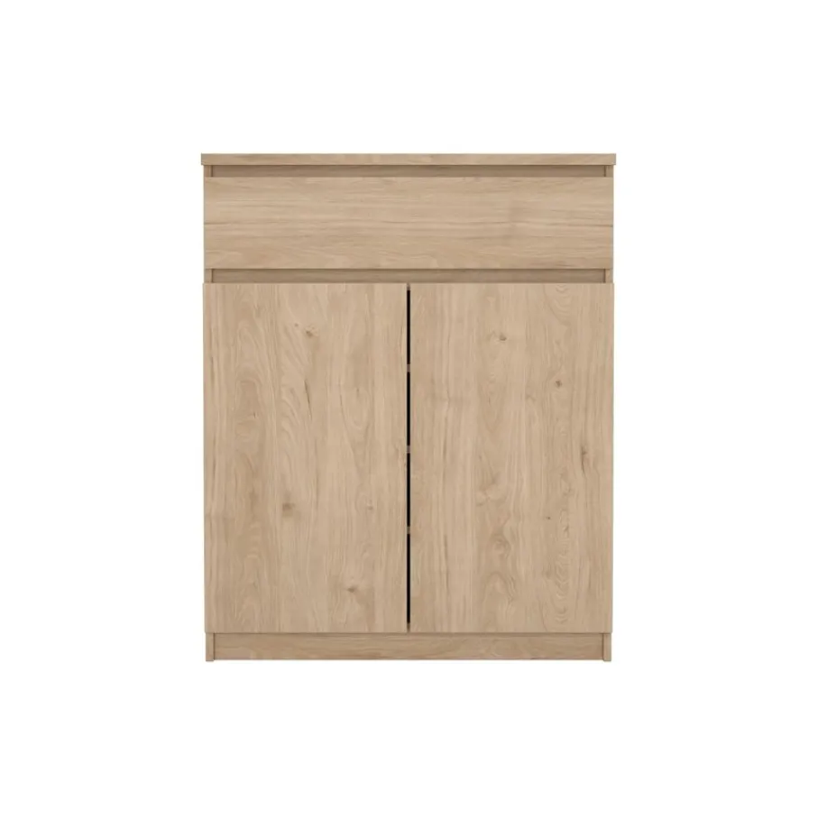 Opbergkasten|Schoenenkasten< Schoenenkast Luna Eiken - 81x101x40 cm