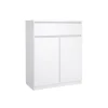 Opbergkasten|Schoenenkasten< Schoenenkast Luna Hoogglans Wit - 81x101x40 cm