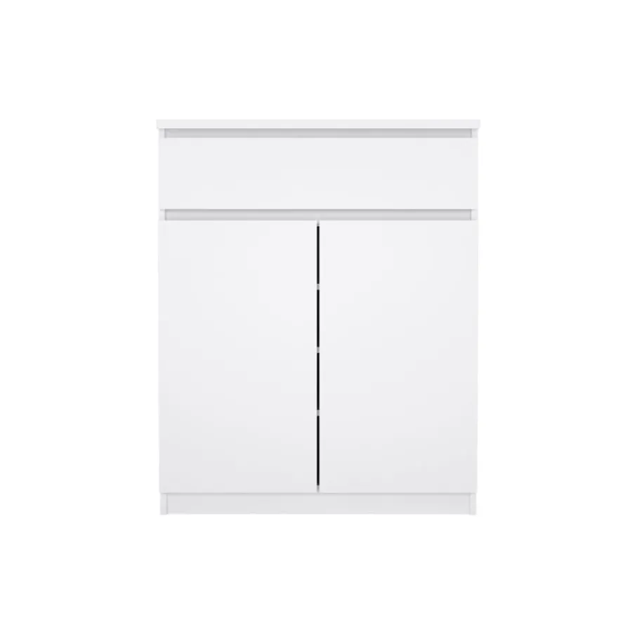 Opbergkasten|Schoenenkasten< Schoenenkast Luna Hoogglans Wit - 81x101x40 cm