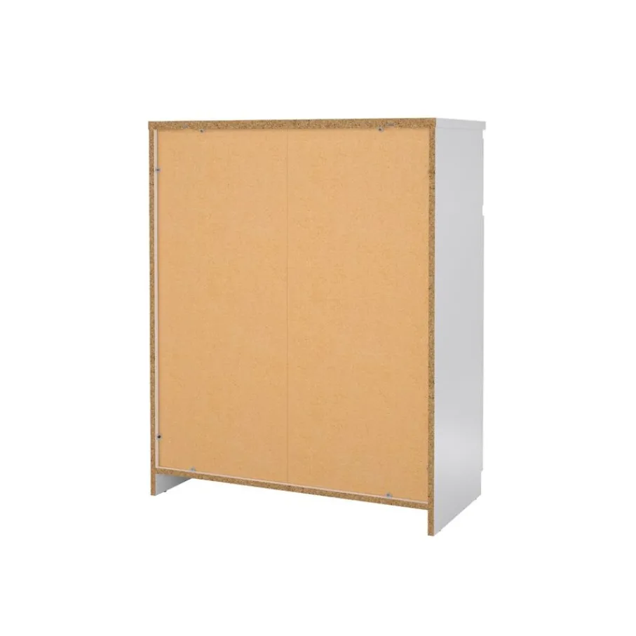 Opbergkasten|Schoenenkasten< Schoenenkast Luna Hoogglans Wit - 81x101x40 cm