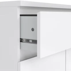 Opbergkasten|Schoenenkasten< Schoenenkast Luna Hoogglans Wit - 81x101x40 cm
