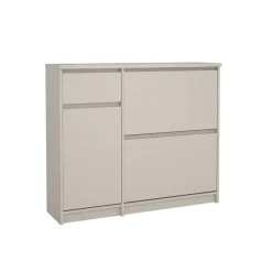 Opbergkasten|Schoenenkasten< Schoenenkast Luna Taupe - 109x92x32 cm