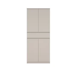 Opbergkasten|Schoenenkasten< Schoenenkast Luna Taupe - 81x192x40 cm