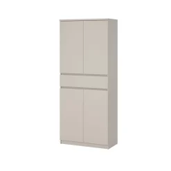 Opbergkasten|Schoenenkasten< Schoenenkast Luna Taupe - 81x192x40 cm