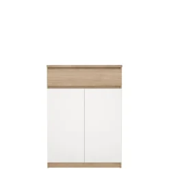 Opbergkasten|Schoenenkasten< Schoenenkast Luna Wit - 81x112x40 cm