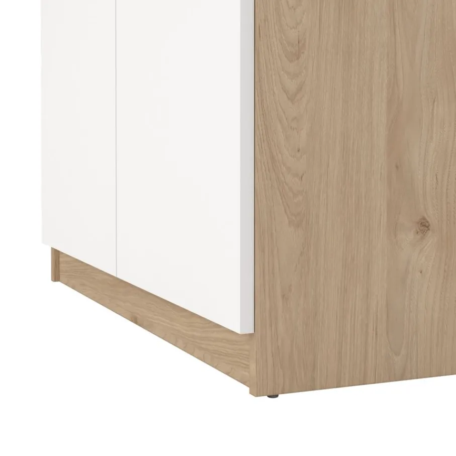 Opbergkasten|Schoenenkasten< Schoenenkast Luna Wit - 81x192x40 cm