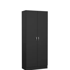 Opbergkasten|Schoenenkasten< Schoenenkast Miami Zwart - 69x170x35 cm