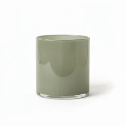 Kaarsen & Kandelaars< Sfeerlicht Astra Groen - 15 cm hoog
