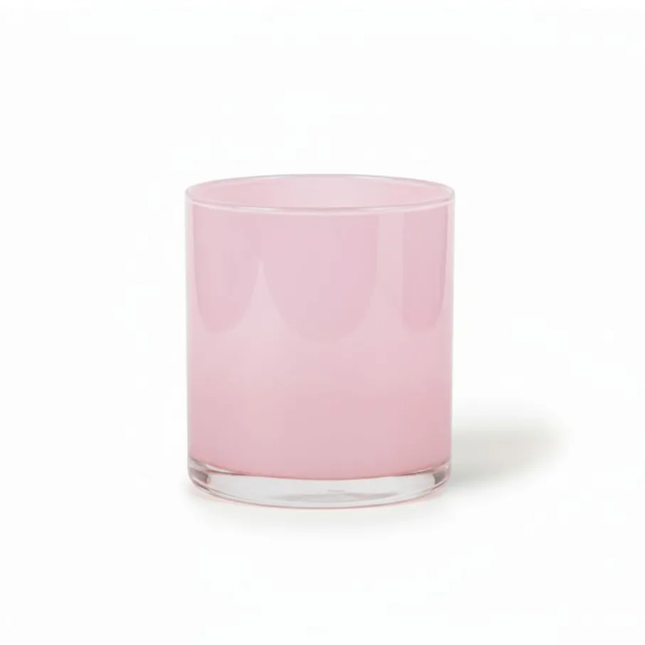 Kaarsen & Kandelaars< Sfeerlicht Astra Roze - 15 cm hoog