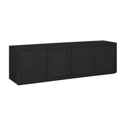 Tv-Meubels< TV-meubel Chester Zwart - 180x55x40 cm