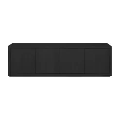 Tv-Meubels< TV-meubel Chester Zwart - 180x55x40 cm