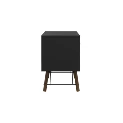 Tv-Meubels< TV-meubel Denver Zwart / Walnoot - 150x60x40 cm