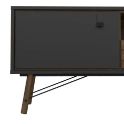 Tv-Meubels< TV-meubel Denver Zwart / Walnoot - 150x60x40 cm