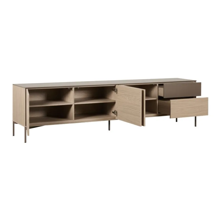 Tv-Meubels< TV-meubel Fado Naturel - 225x59x42 cm