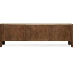 Tv-Meubels< TV-Meubel Liam Bruin / Marmer - 175x55x40 cm