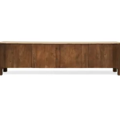 Tv-Meubels< TV-Meubel Liam Bruin / Marmer - 210x55x40 cm